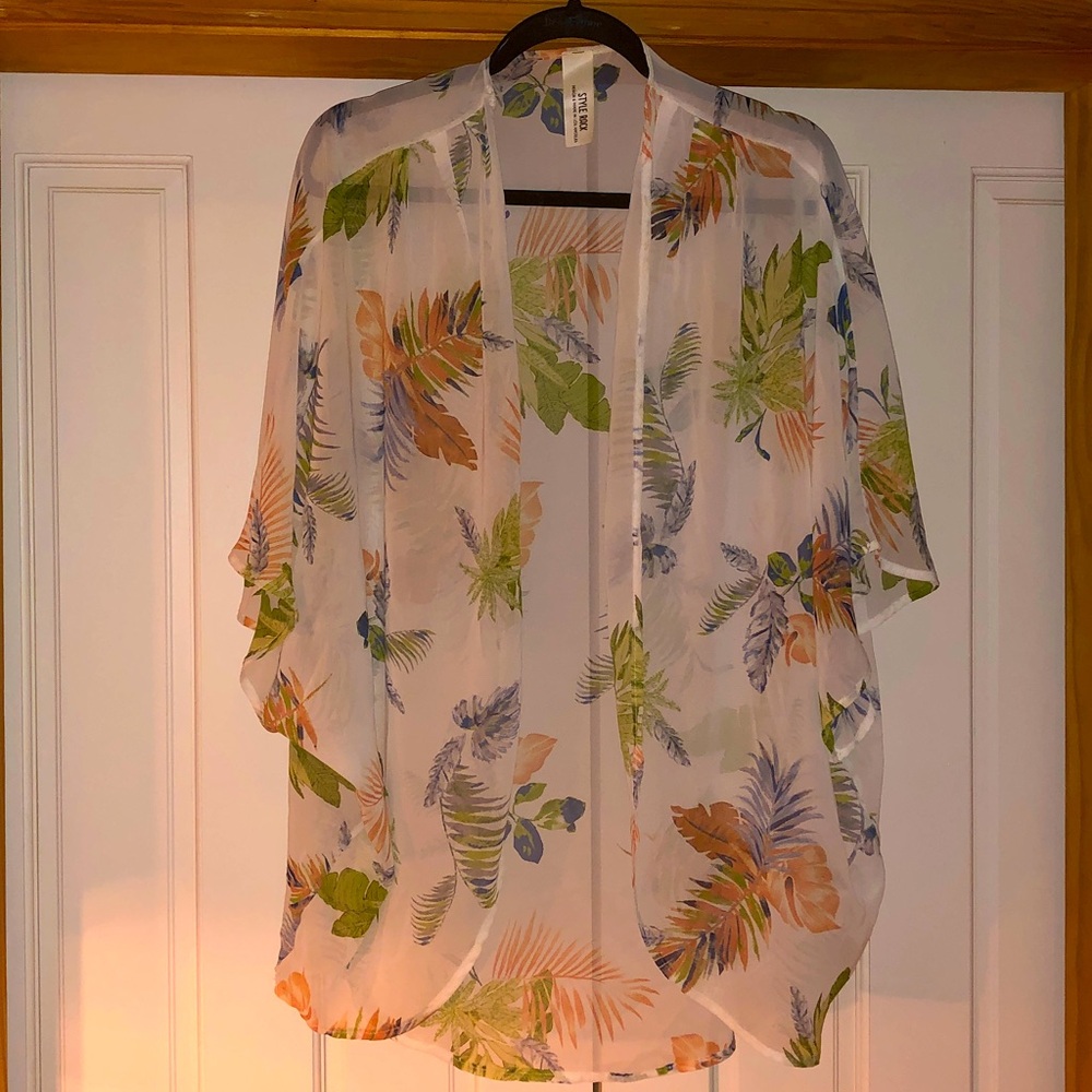 Style Rack Floral Sheer Kimono - Multicolor